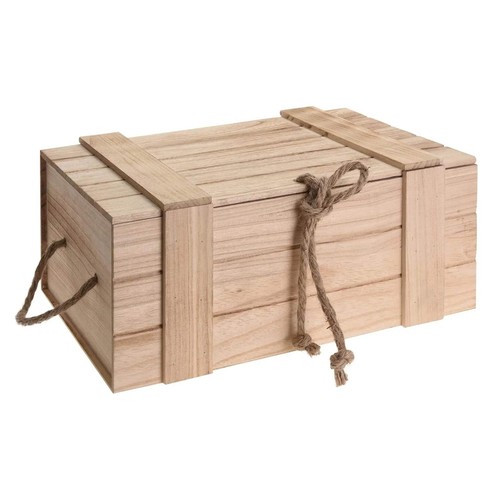 Holzkiste mit deckel - mit,