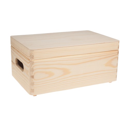 Stapelkiste aus holz mit - aus,