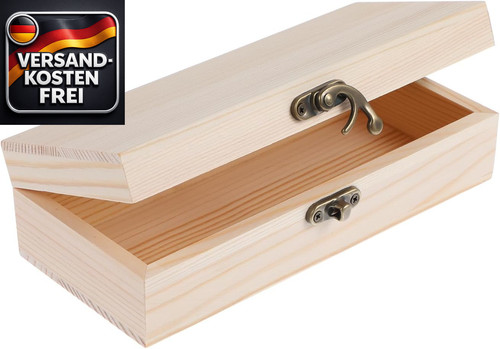 Holzkiste mit deckel - mit,