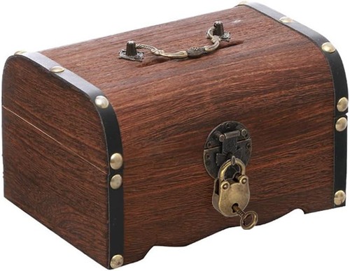 Vintage schatzkiste holz mit - holz,