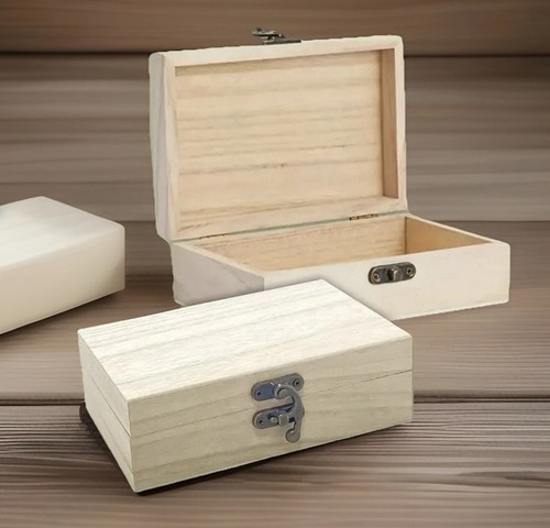 Holzkiste natur deckel - natur,