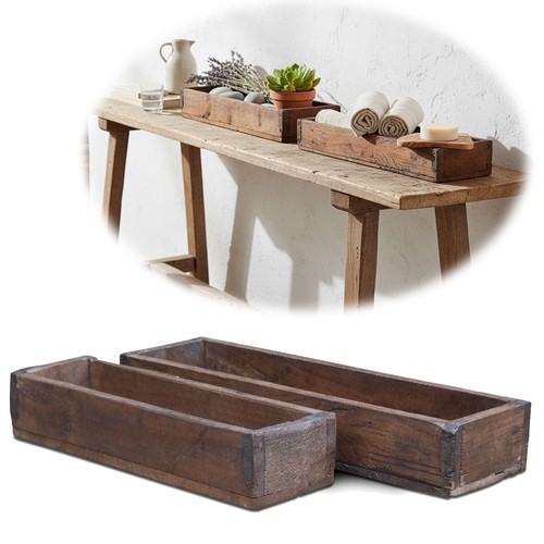 Vintage holz aufbewahrungsbox - vintage,