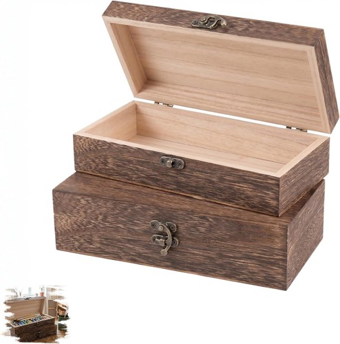 Holzkiste mit deckel - mit, stück