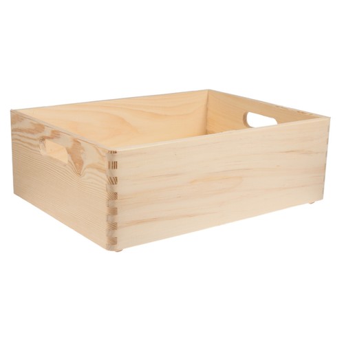 Stapelkiste aus holz mit - stapelkiste,