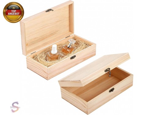 Holzkiste mit deckel 20x12x7cm - holzkiste,