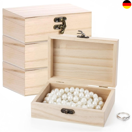 Stück holzkiste mit deckel - 4,
