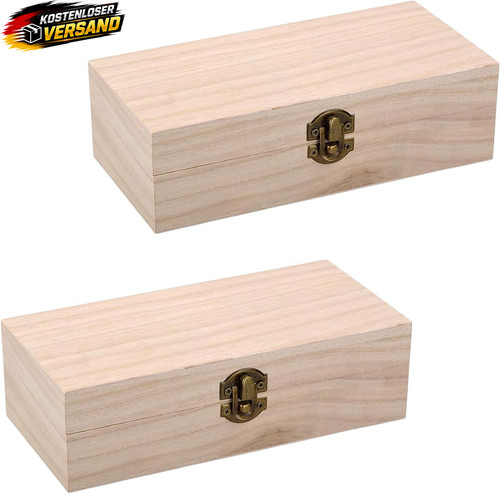 Stück holzkiste mit deckel - 2,