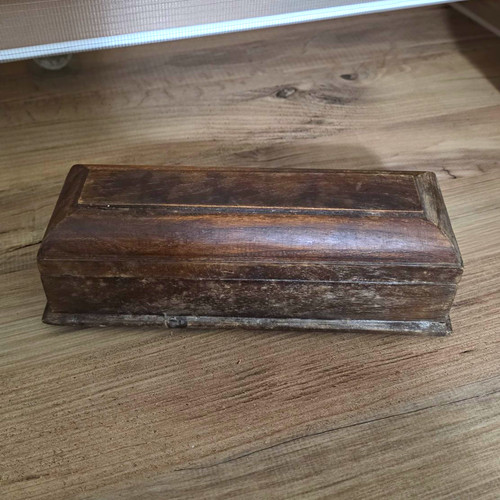 Rechteckige holz kiste braun - rechteckige,