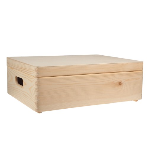 Stapelkiste aus holz mit - stapelkiste,